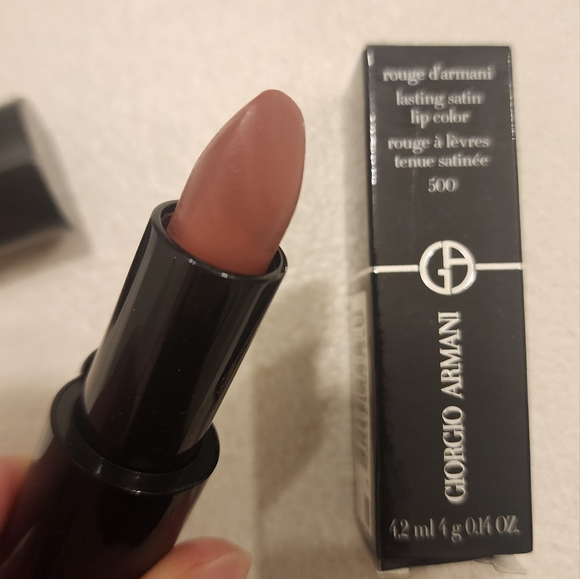 GIORGIO ARMANI Rouge D'armani Lasting Satin Lip Color #500 Blush MauveDusty Rose - Picture 5 of 6
